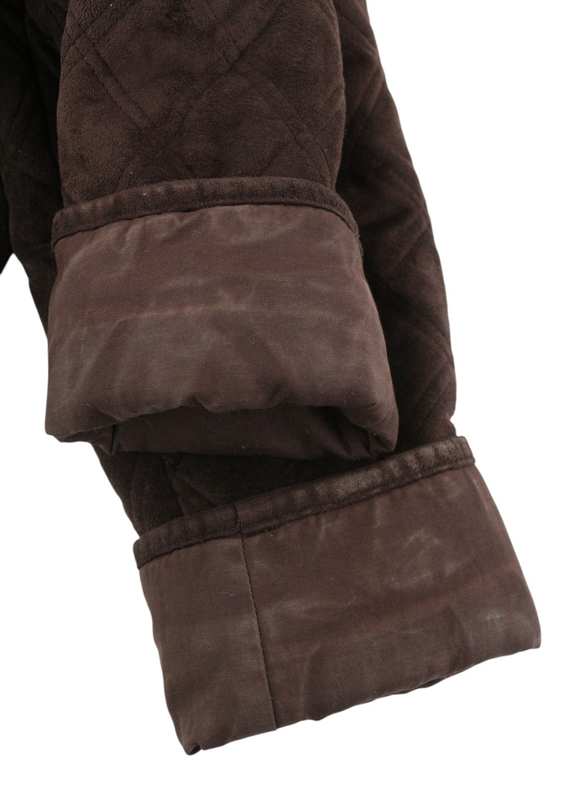 RALPH LAUREN Women Vintage Jacket M Brown Quilted Buttoned Spread Neck Insulated