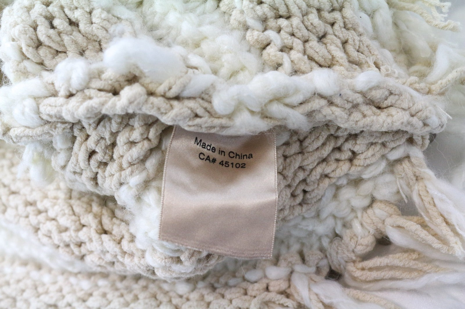 SCOTCH & SODA Ams Couture Women's Scarf OS Beige Ecru Knit Striped Sequins