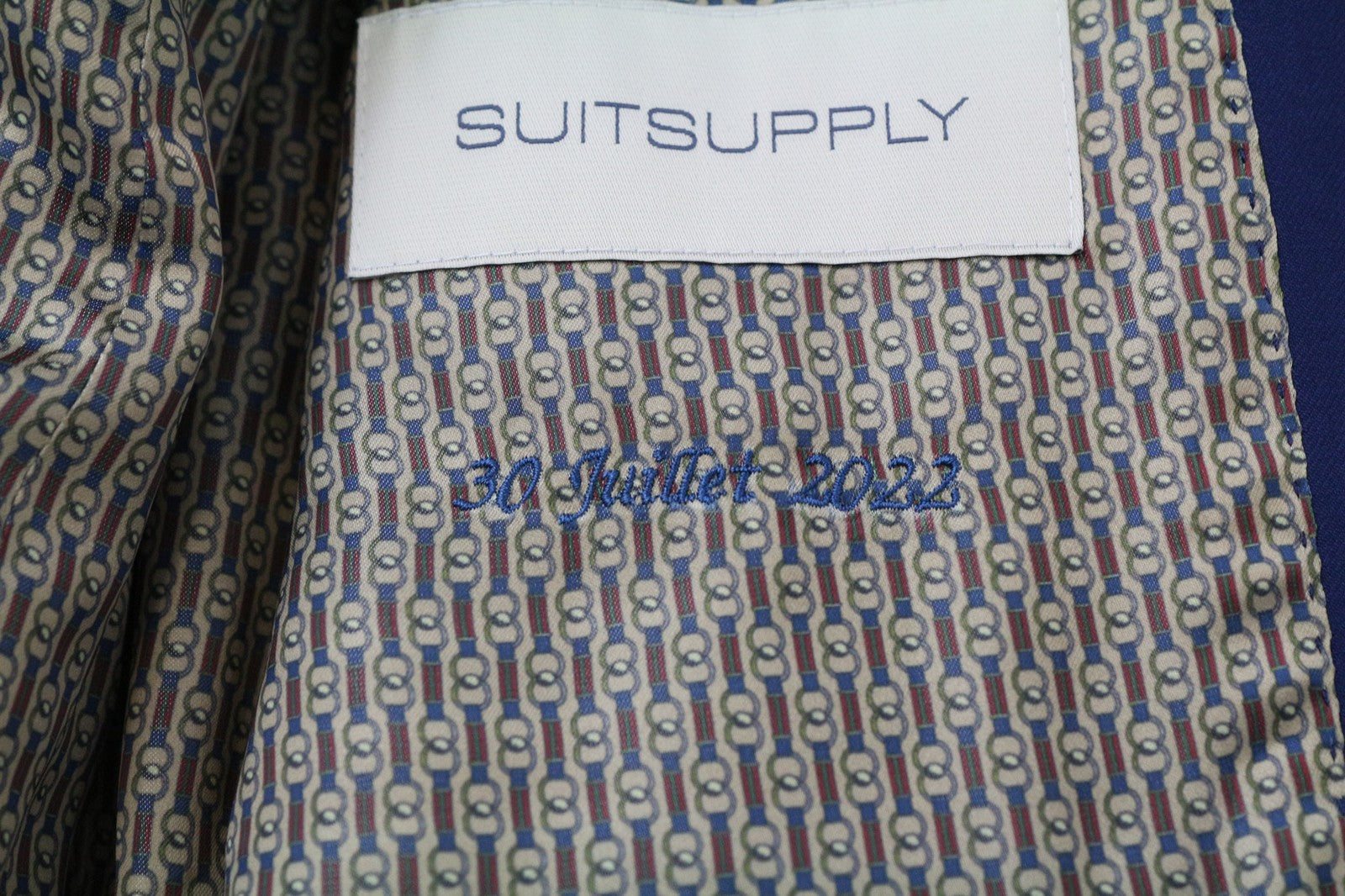 SUITSUPPLY La Spalla Men's Blazer UK40S Blue Wool Single Breasted Notch Lapel