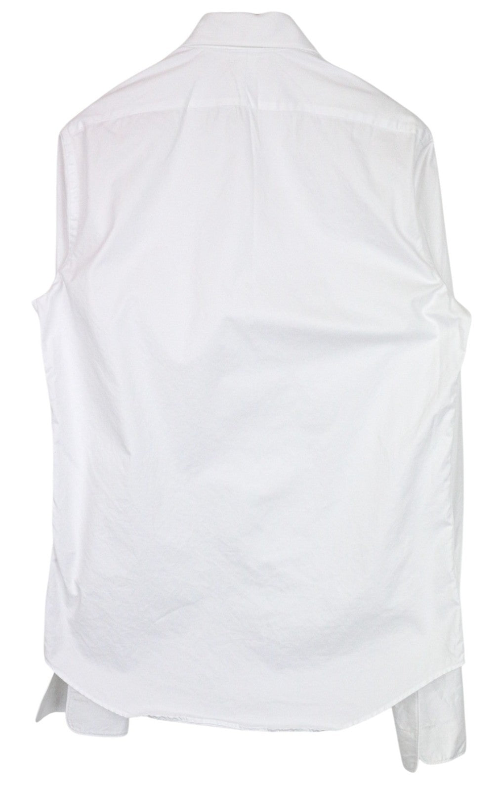 SUITSUPPLY Men's Shirt 40/15.75 Slim White Cotton Long Sleeve Formal Top