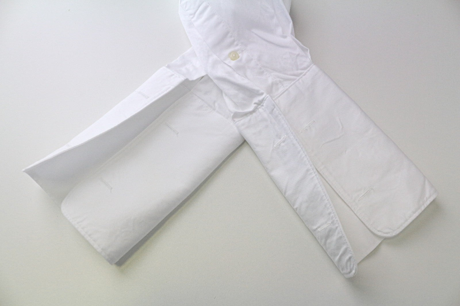 SUITSUPPLY Men's Shirt 40/15.75 Slim White Cotton Long Sleeve Formal Top