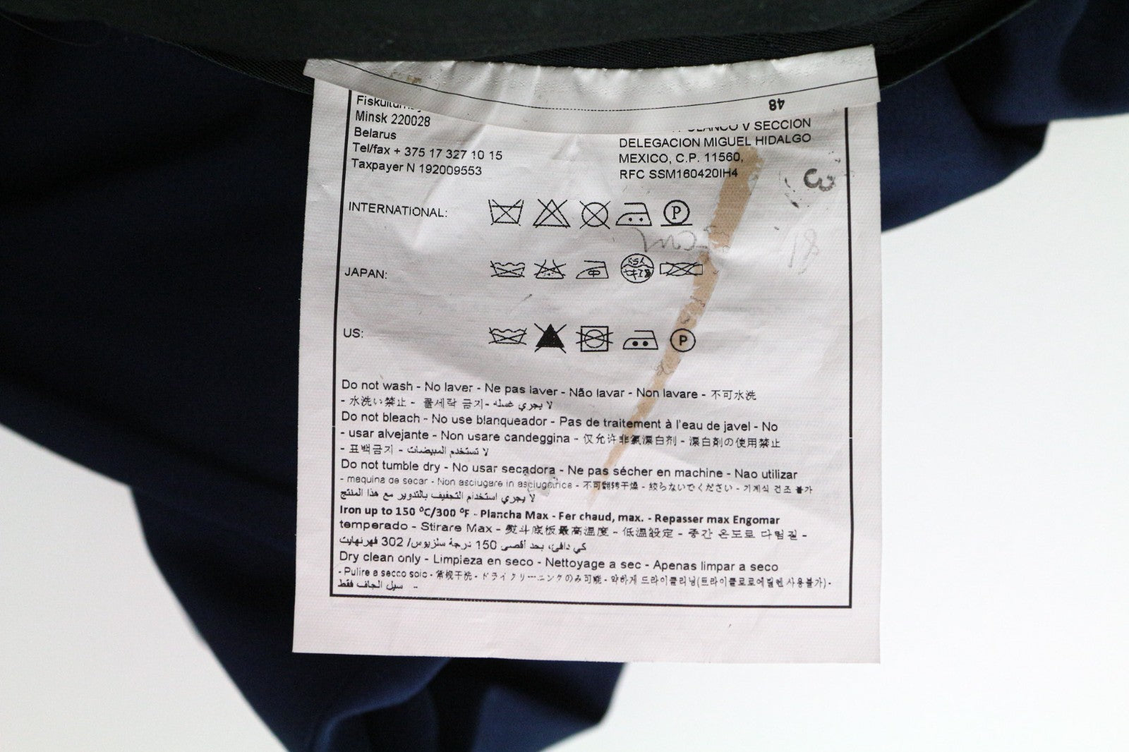 SUITSUPPLY La Spalla Men's Suit UK38R Blue Cotton 2Pc Lined Slim Single Breasted