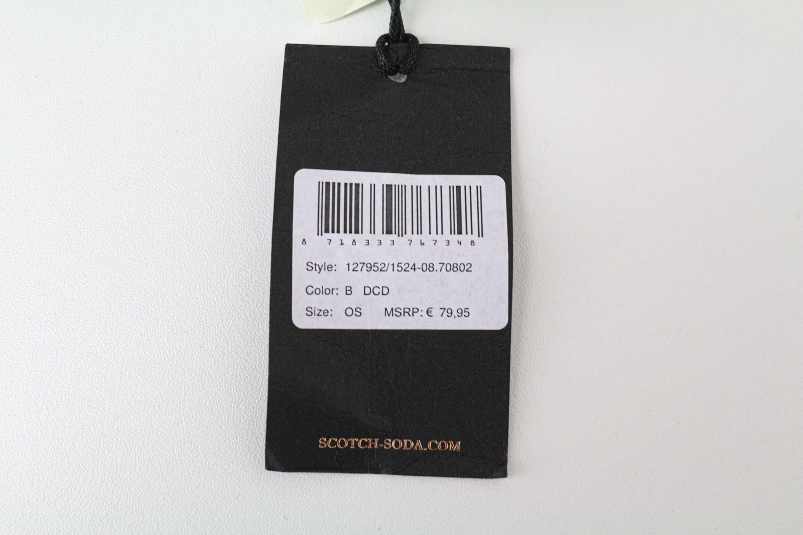 MAISON SCOTCH Women's Scarf OS Beige Black Wool Blend Winter Triangle Wrap