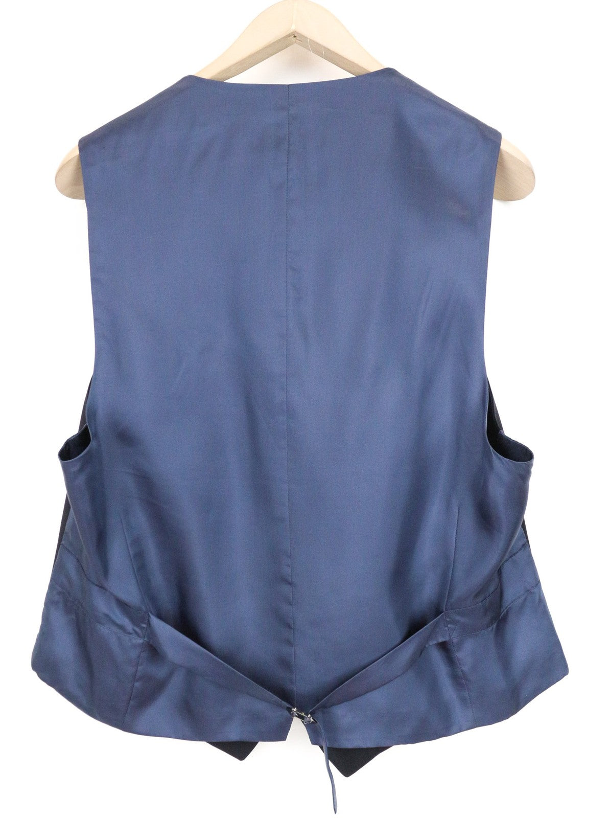 SUITSUPPLY Ferrara Men's Suit UK44S Navy Wool 2Pc Set with Vest & Trousers