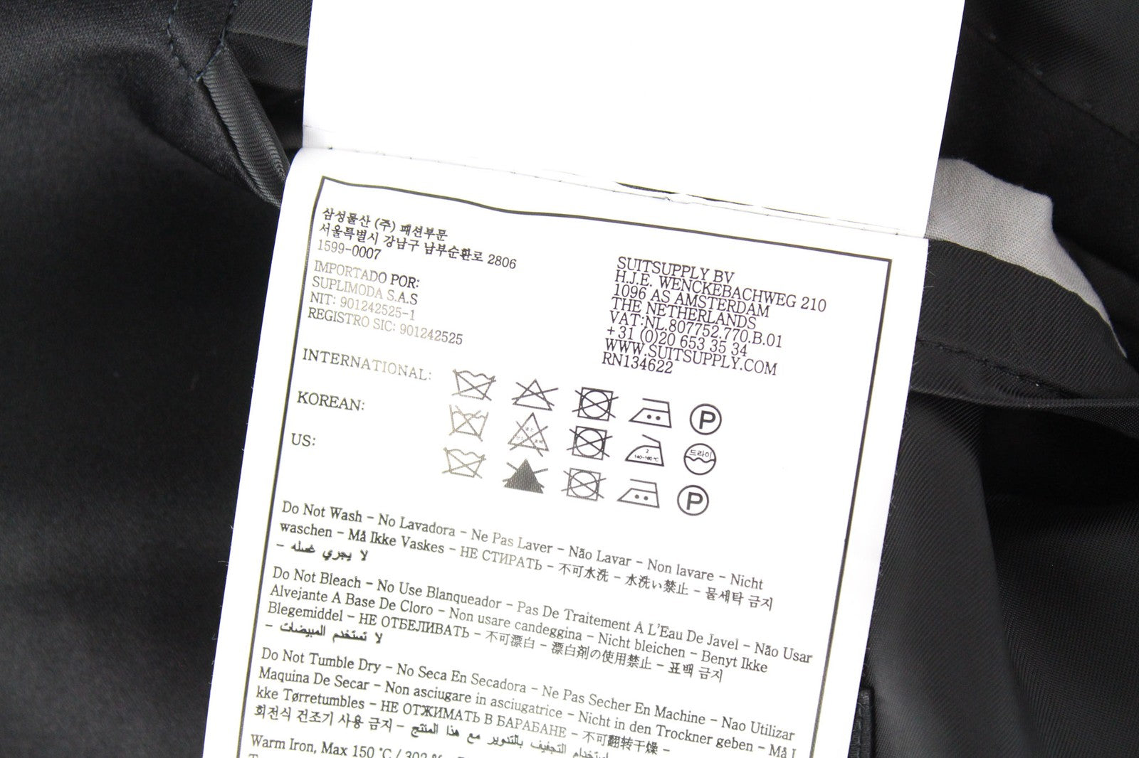 SUITSUPPLY Lazio Men's Grey Velvet Slim Fit Tuxedo Blazer UK36R Cotton Stretch