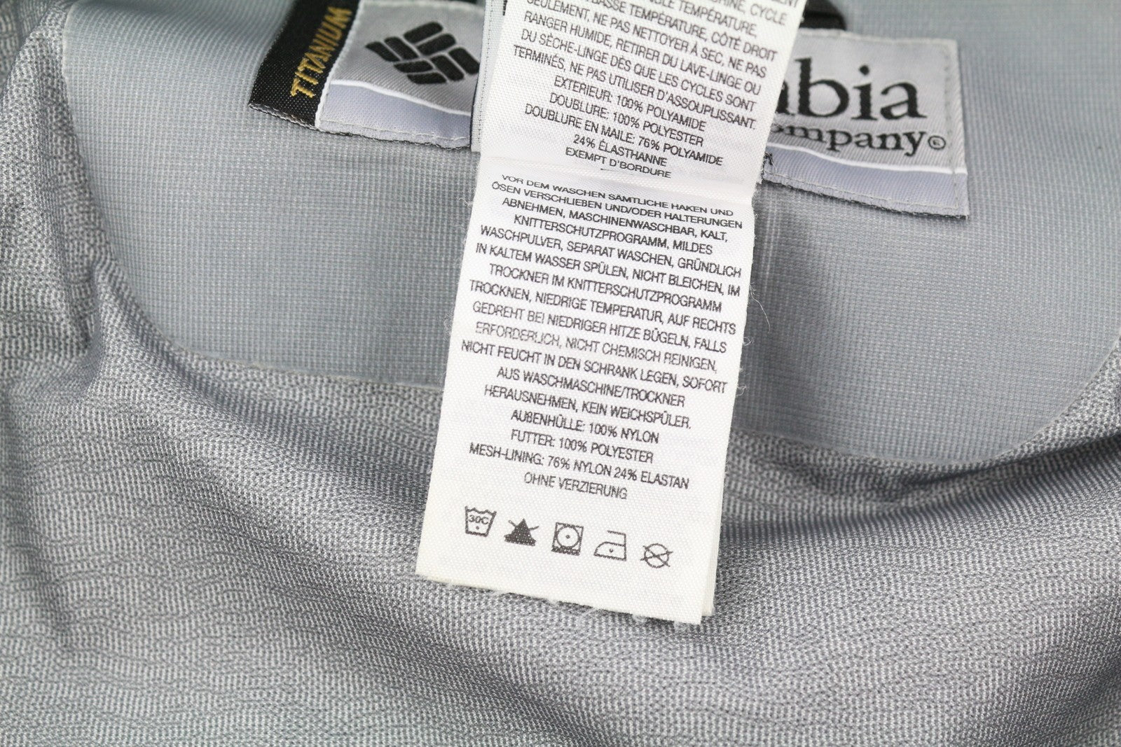 COLUMBIA Titanium Men Jacket S Black Omni-Tech Waterproof Removable Lining 2in1