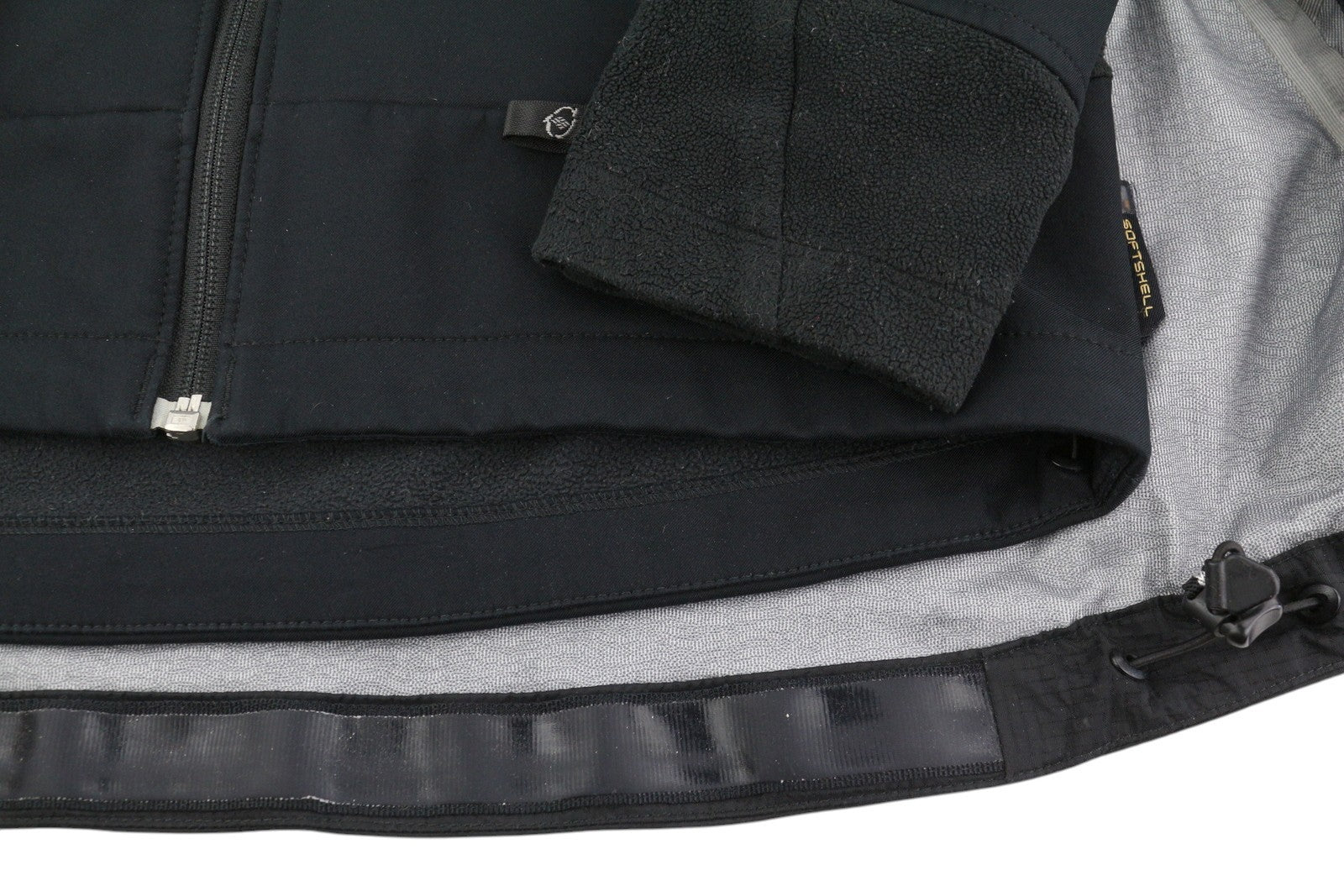 COLUMBIA Titanium Men Jacket S Black Omni-Tech Waterproof Removable Lining 2in1