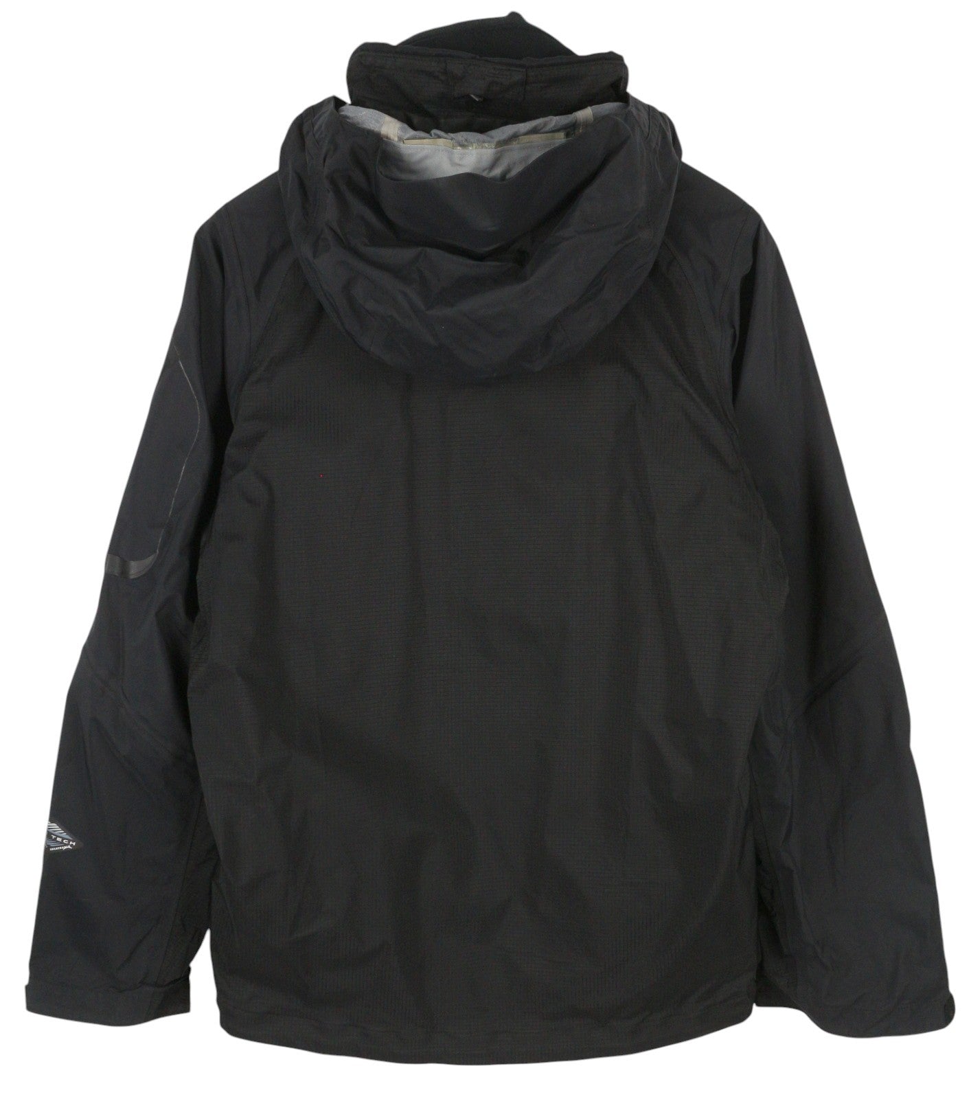 COLUMBIA Titanium Men Jacket S Black Omni-Tech Waterproof Removable Lining 2in1