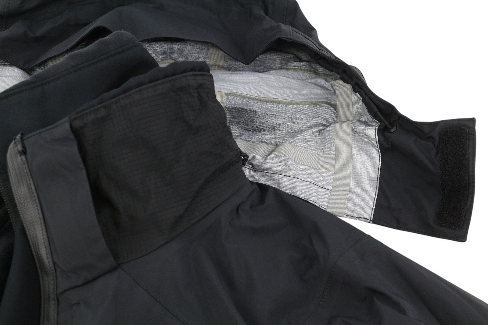 COLUMBIA Titanium Men Jacket S Black Omni-Tech Waterproof Removable Lining 2in1