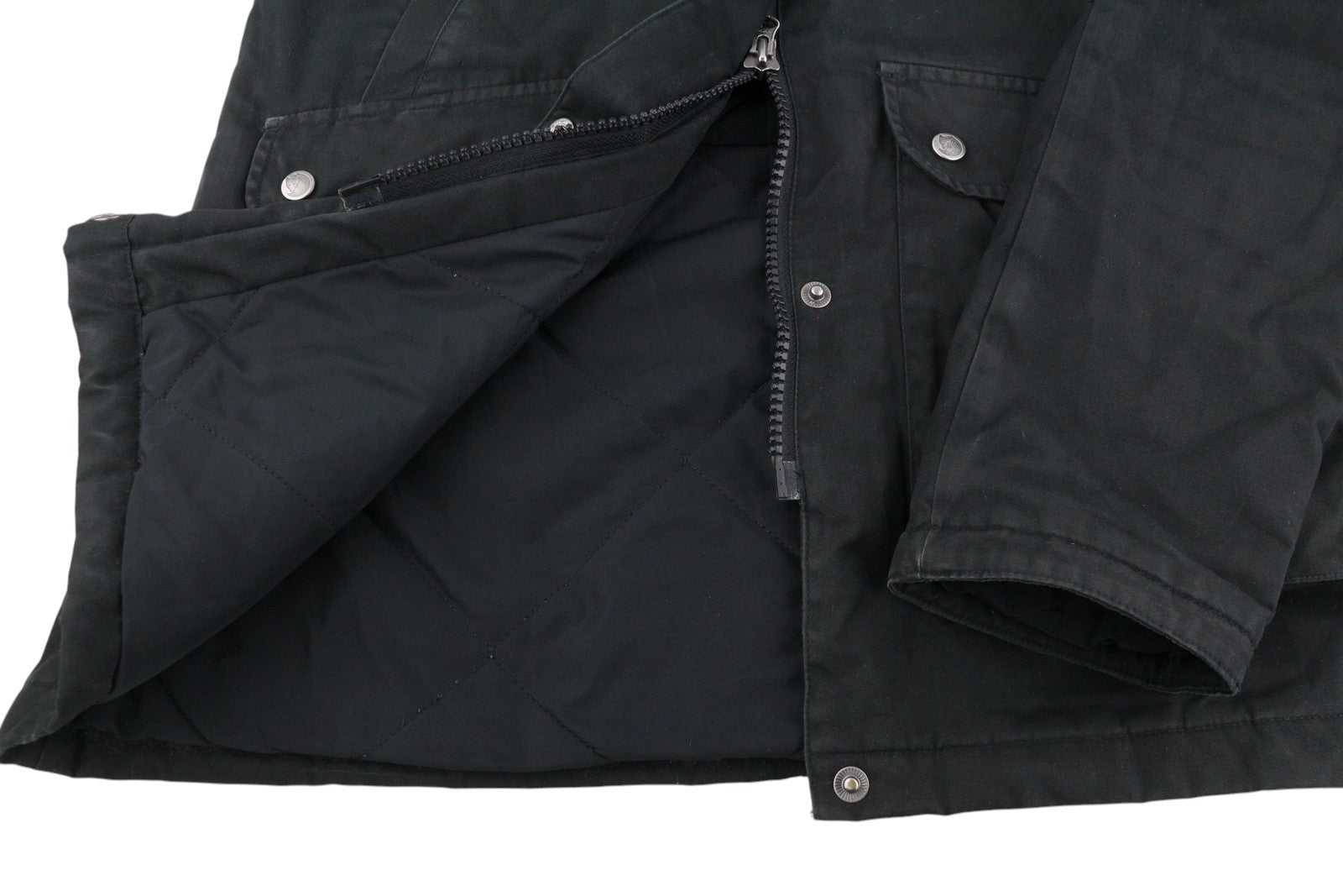 FJALLRAVEN 89259 - Greenland Parka Women Jacket S Black Hooded Zip Lightweight