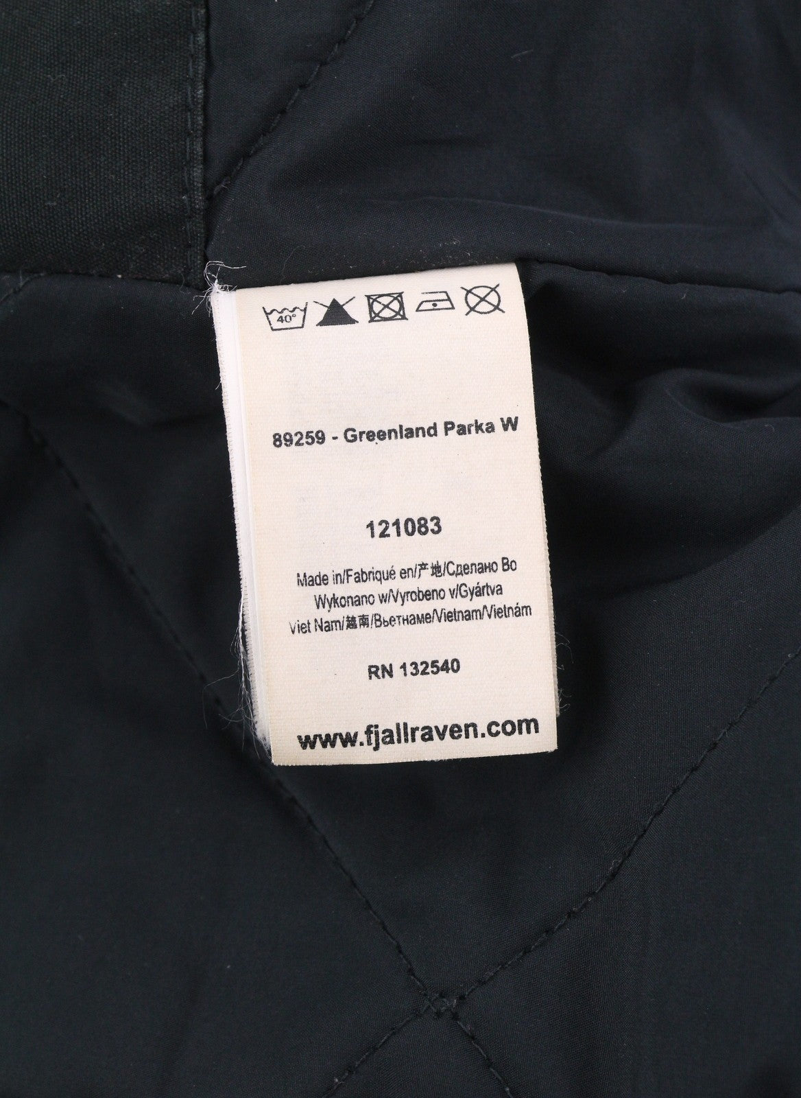 FJALLRAVEN 89259 - Greenland Parka Women Jacket S Black Hooded Zip Lightweight