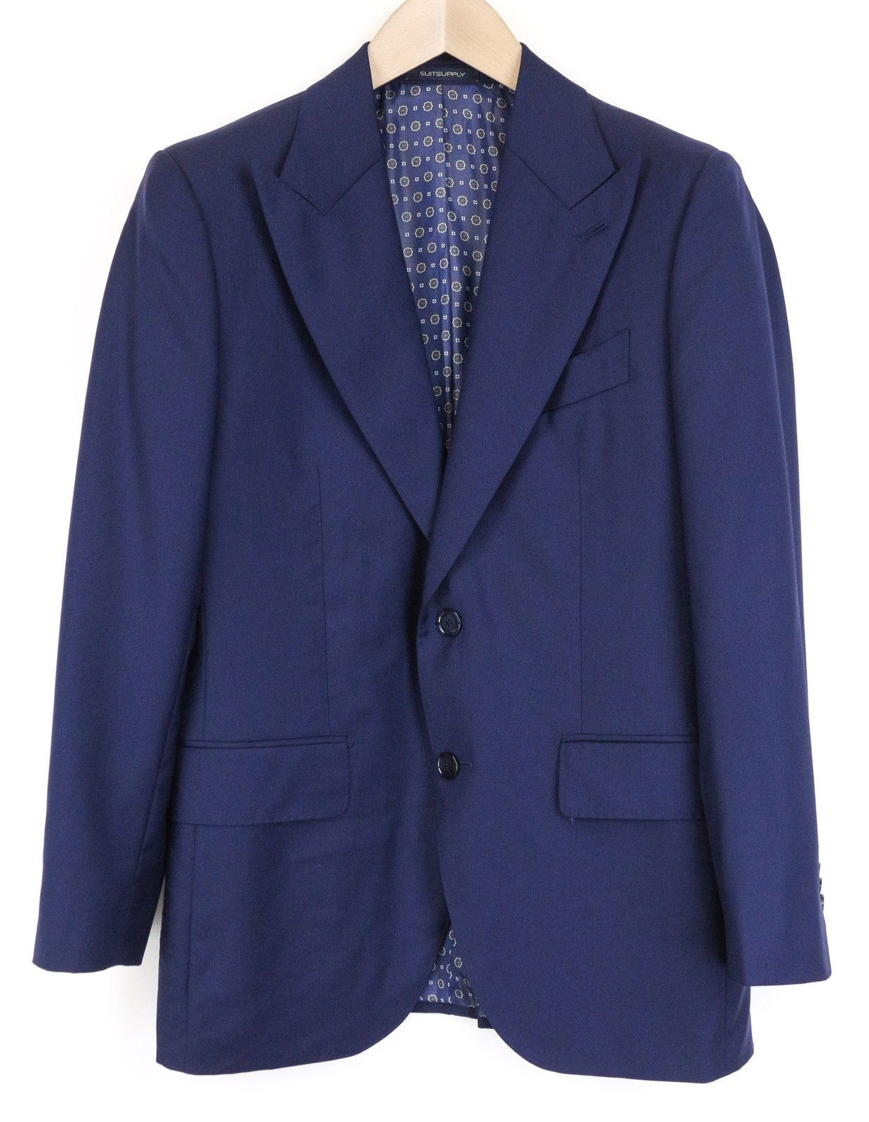 SUITSUPPLY La Spalla Men's Slim Wool Blazer UK36S Blue Perennial Super 110's