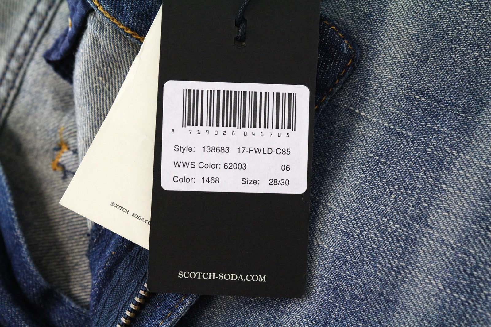 SCOTCH & SODA Bandit Women's Jeans W28/L30 Slim Taper Cotton Linen Distress