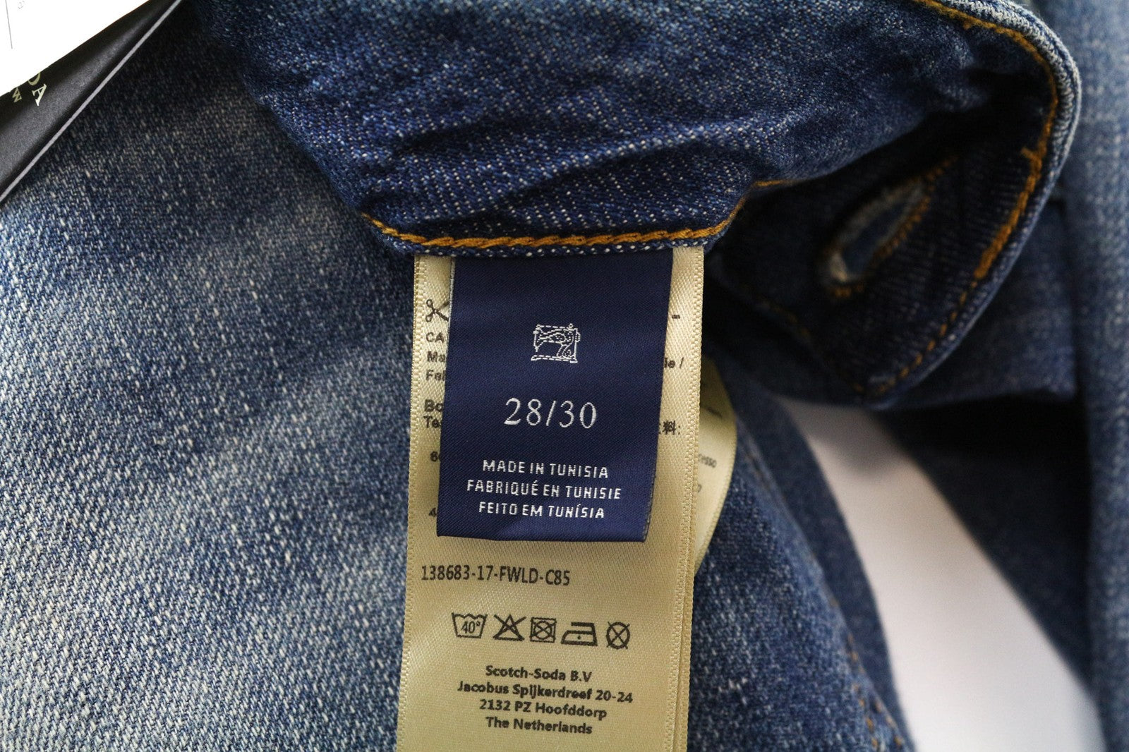 SCOTCH & SODA Bandit Women's Jeans W28/L30 Slim Taper Cotton Linen Distress