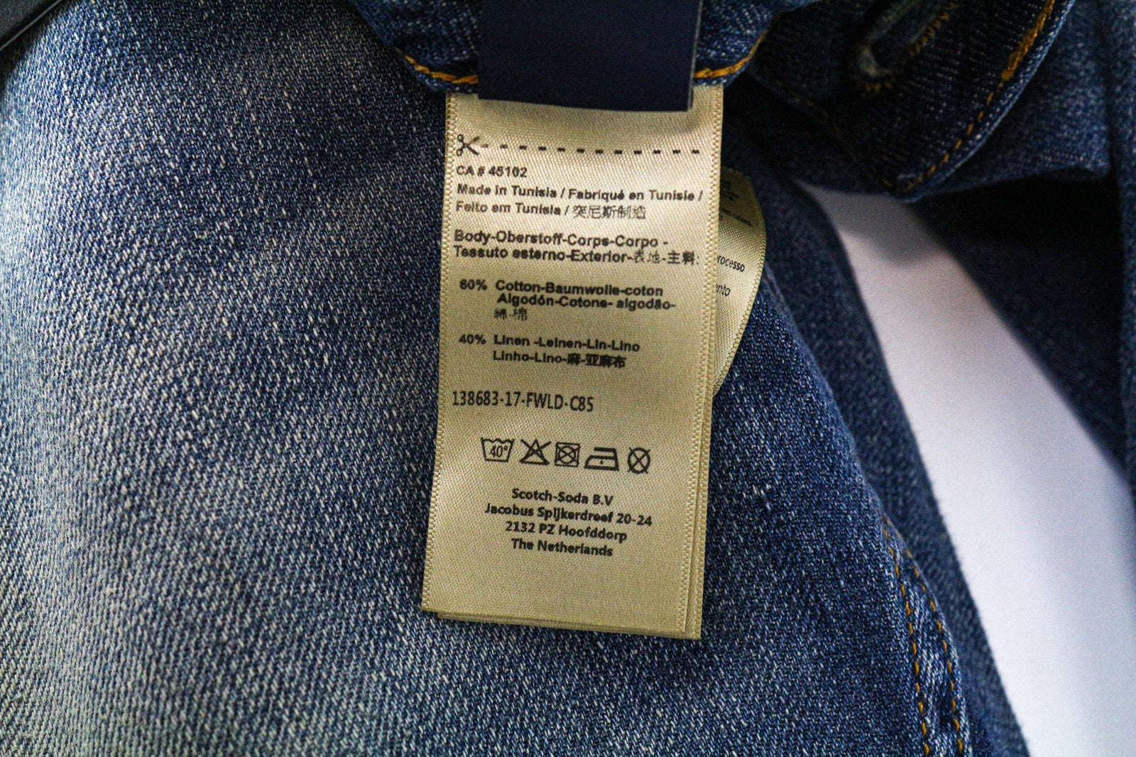 SCOTCH & SODA Bandit Women's Jeans W28/L30 Slim Taper Cotton Linen Distress