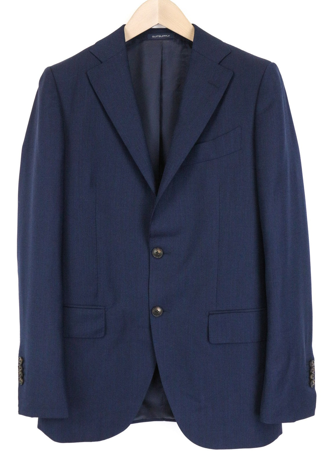 SUITSUPPLY Lazio Men's Suit UK36R Slim Wool S110s 2 Piece Blue Melange