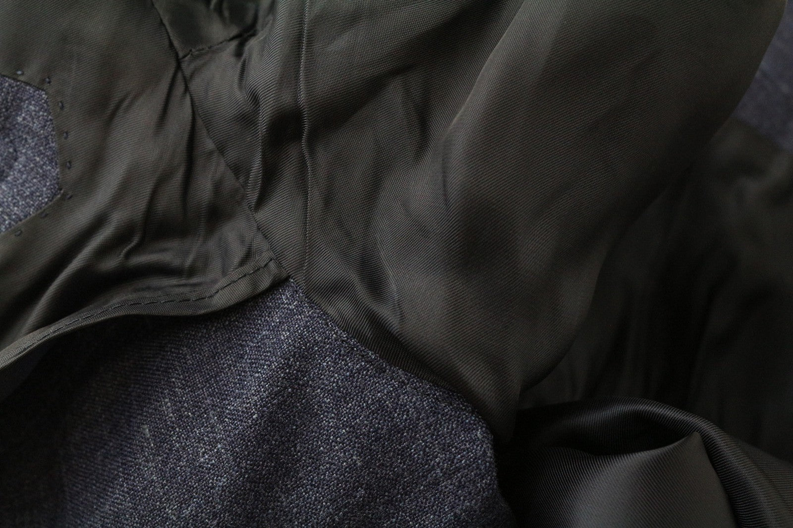 SUITSUPPLY La Spalla Men's Blazer UK32R Slim Blue Wool Silk Linen Melange