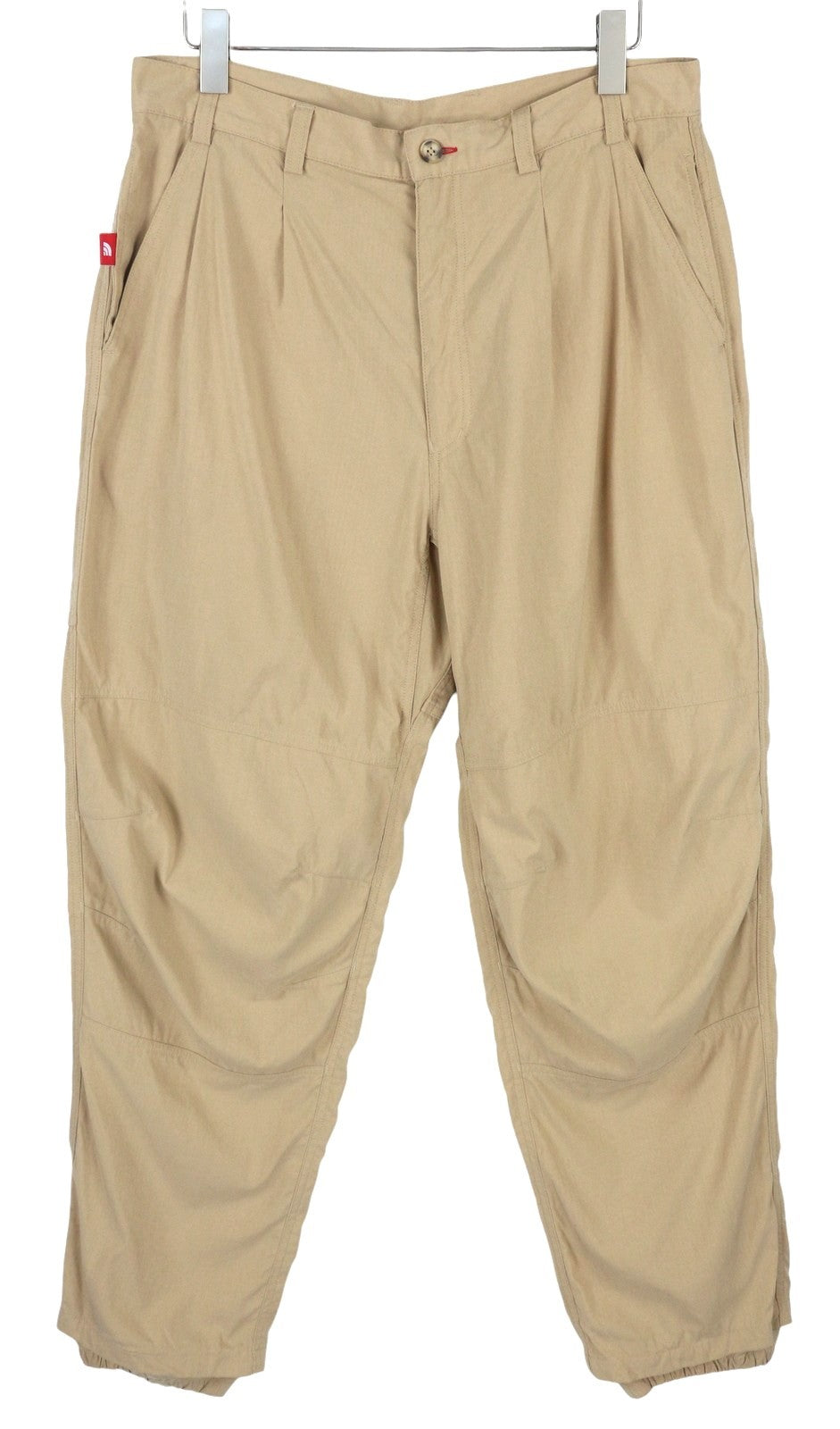 THE NORTH FACE Men Trousers W36 Brown Pleated Zip Fly Pockets Casual Trekking