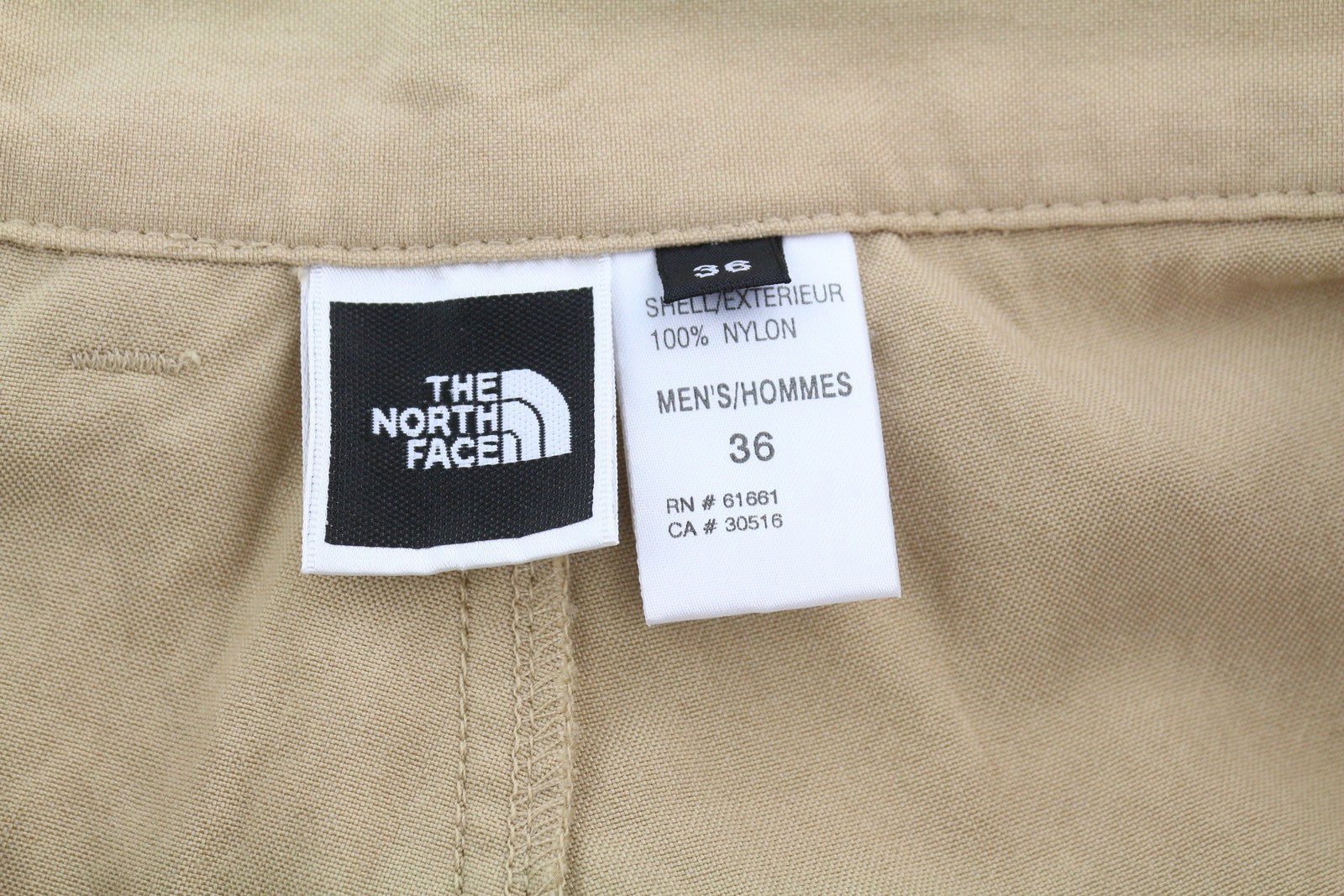THE NORTH FACE Men Trousers W36 Brown Pleated Zip Fly Pockets Casual Trekking