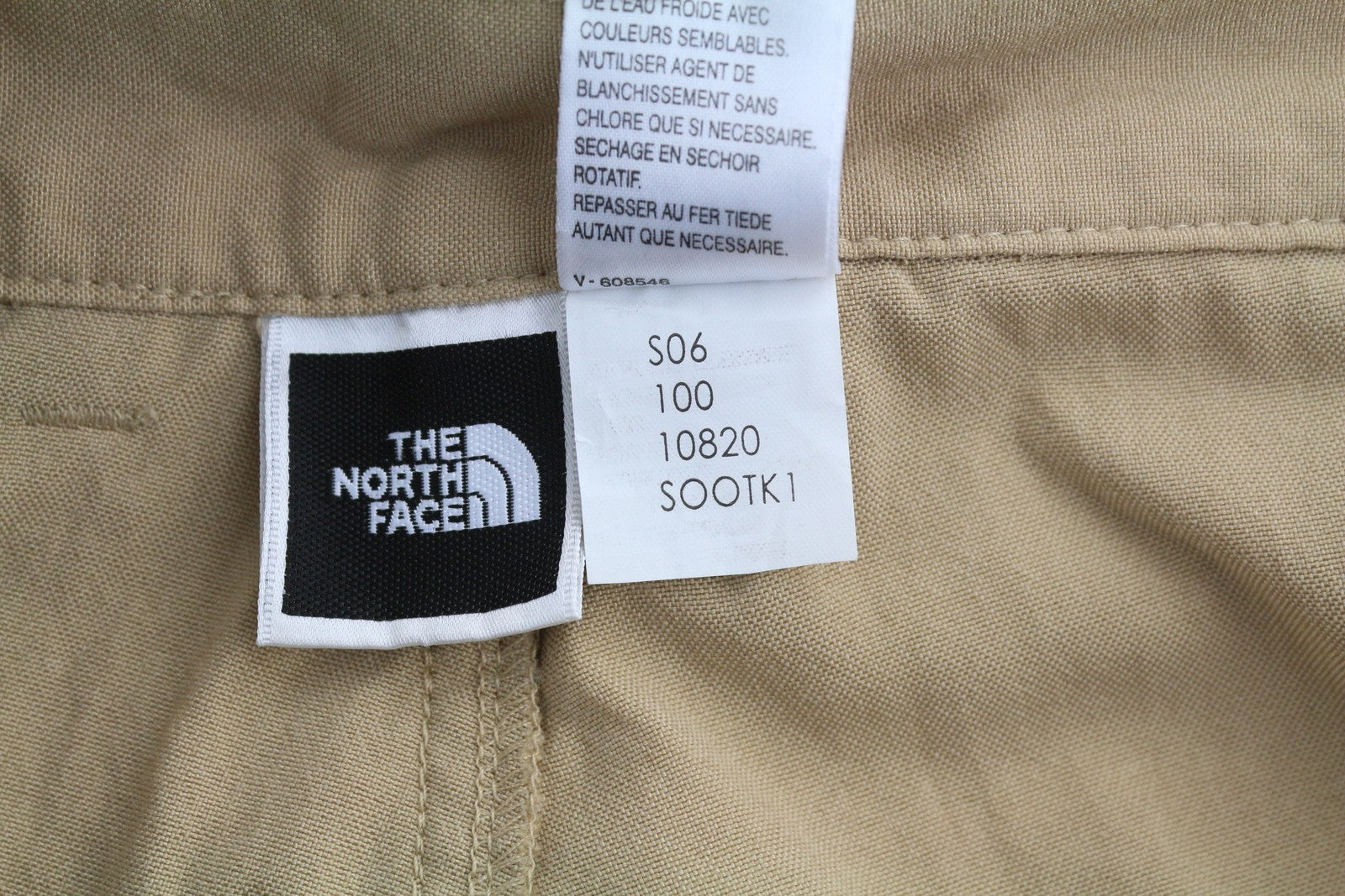 THE NORTH FACE Men Trousers W36 Brown Pleated Zip Fly Pockets Casual Trekking