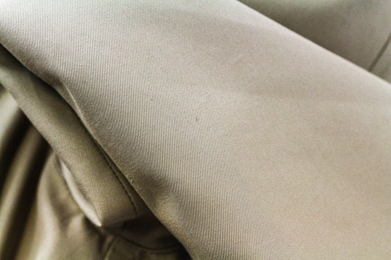 SANDRO Men's Coat L Beige Cotton Mid-Length Trench Button-Up Style