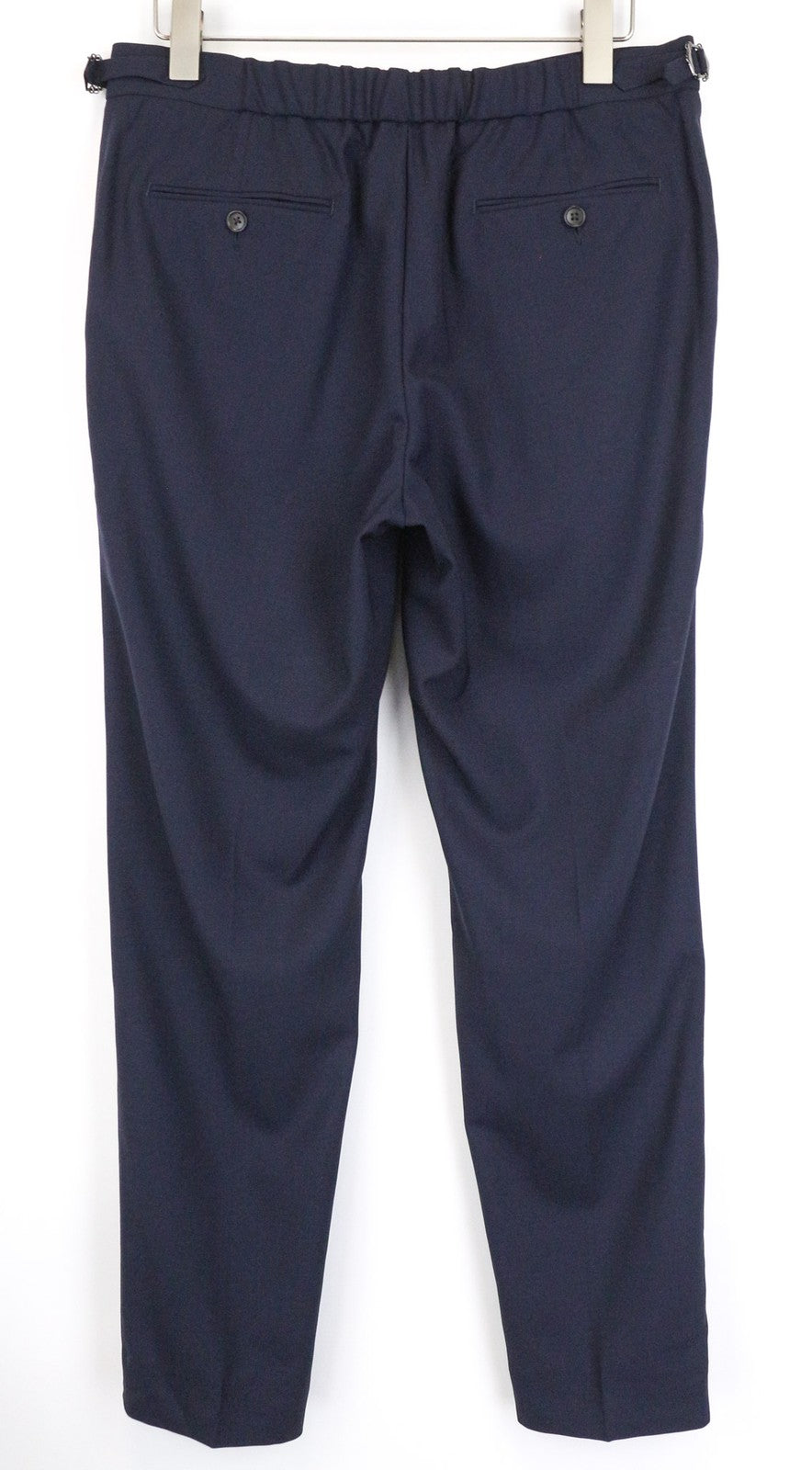 SUITSUPPLY Soho Men's Trousers UK34R Blue Wool Slim Pleated Front Lined