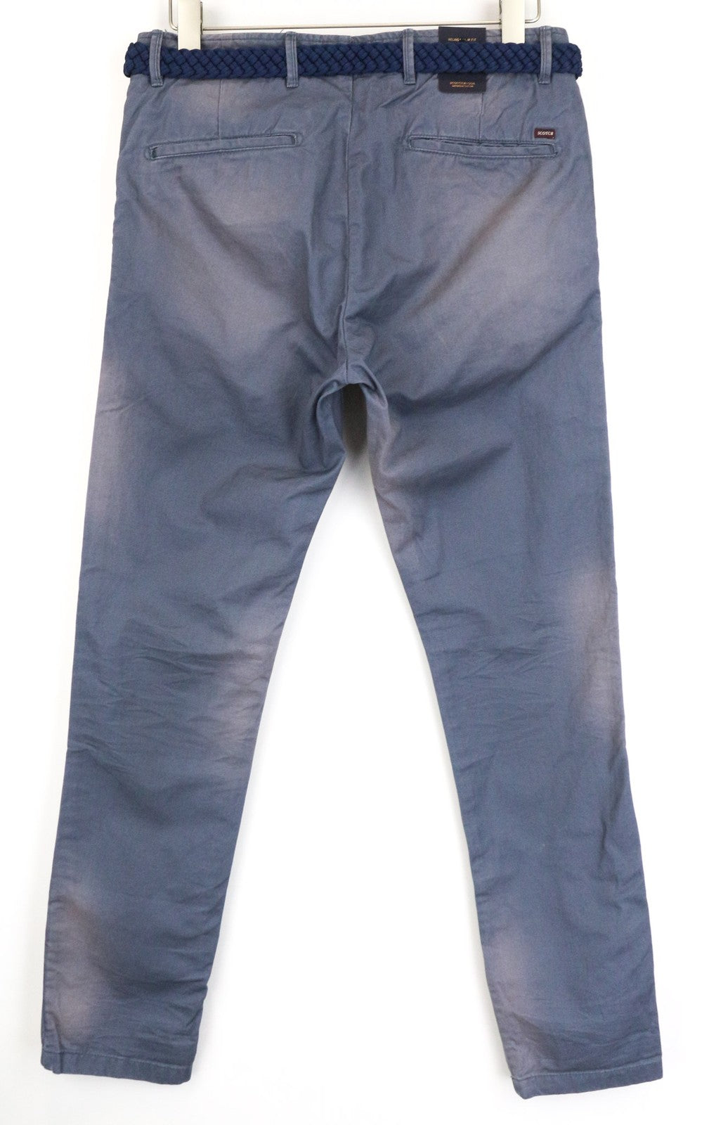 SCOTCH & SODA Warren Men's Trousers W30/L32 Relaxed Slim Blue Washed Cotton