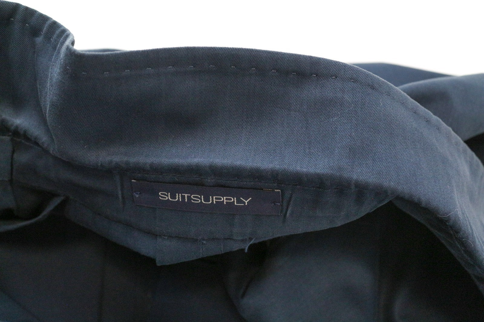 SUITSUPPLY La Spalla vyriškas švarkas, UK48L, mėlynai žalias, medvilninis kašmyras, be pamušalo 