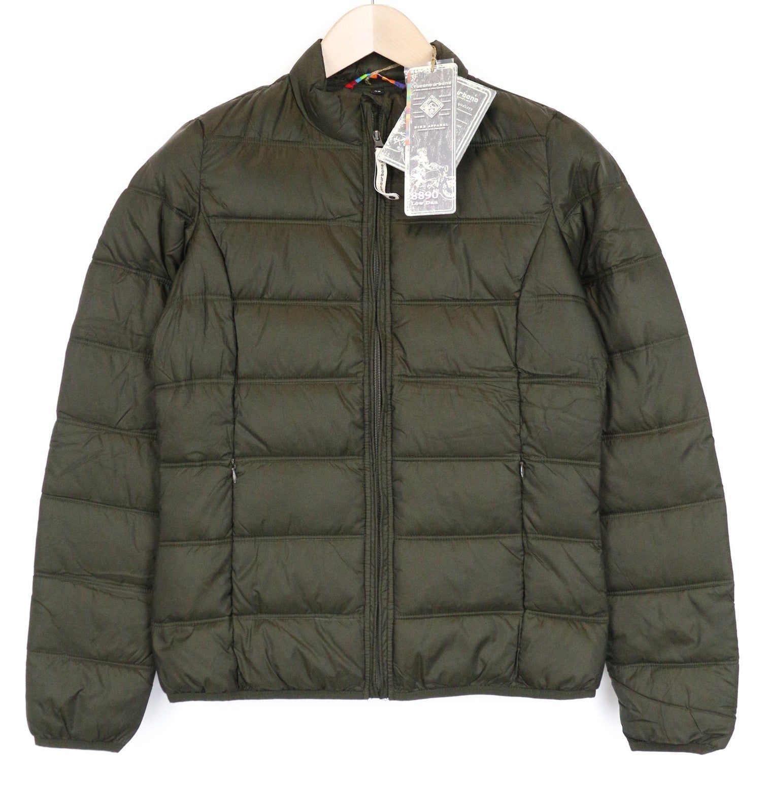 TUCANO URBANO Low Dan Women's Jacket IT42 Green Thermal Padded Water-Repel