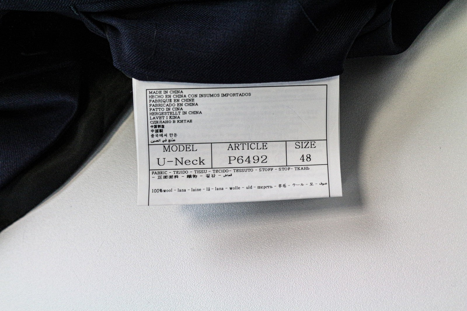 SUITSUPPLY U-neck Men's Suit UK38R Wool Blue 2Pc with Trousers Waistcoat Formal