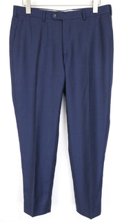 SUITSUPPLY Brescia Men's Trousers UK40S Wool Blue Lined Pleated Front Formal