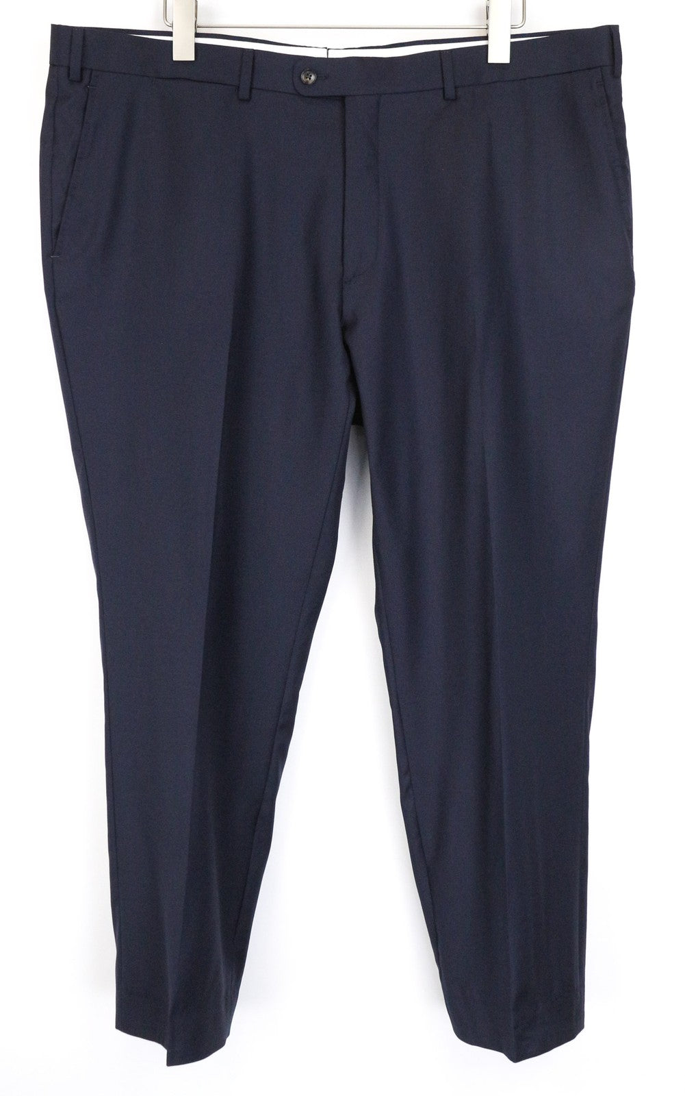 SUITSUPPLY Brescia Men's Trousers UK50R Wool Dark Blue Pleated Classic Look