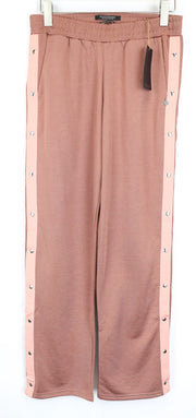 MAISON SCOTCH Women's Pants M Pink Cotton Blend Pull-On Snap Casual Trousers