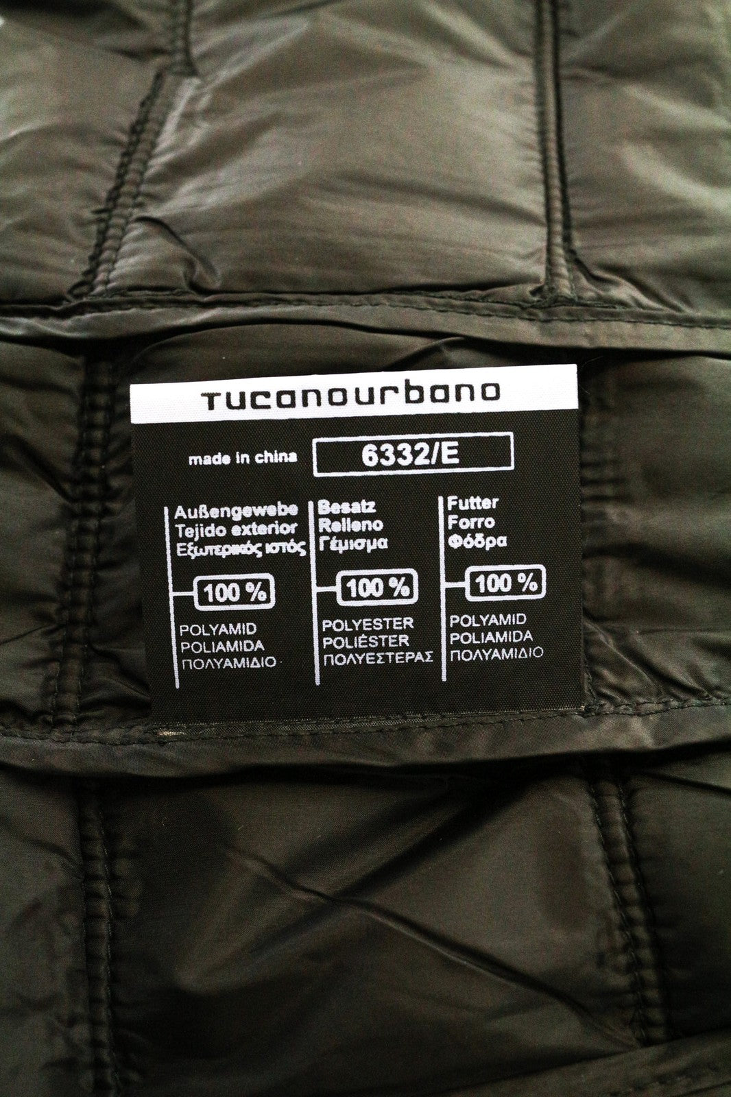 TUCANO URBANO Low Dan Women's Jacket IT38 Black Waterproof Zipped Thermal