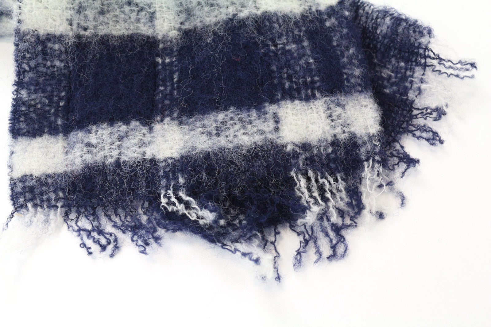 SCOTCH R'BELLE Women's Scarf OS Blue Checked Pattern Casual Spring Autumn Wear