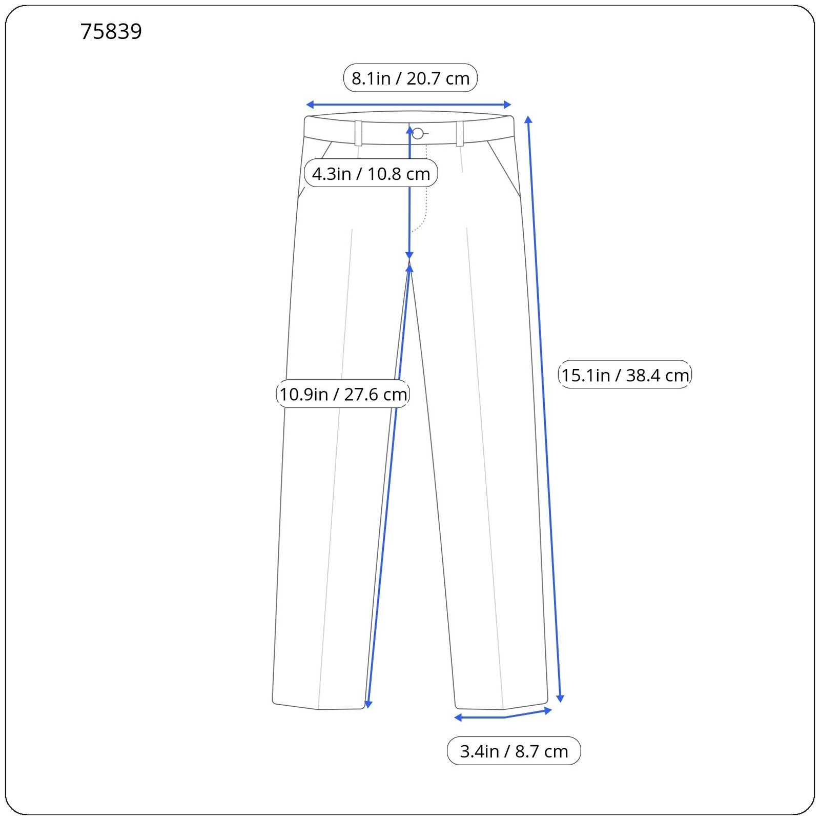 SUITSUPPLY Soho Traveller Men's Pants UK44R Wool Blue Lined Side Adjusters