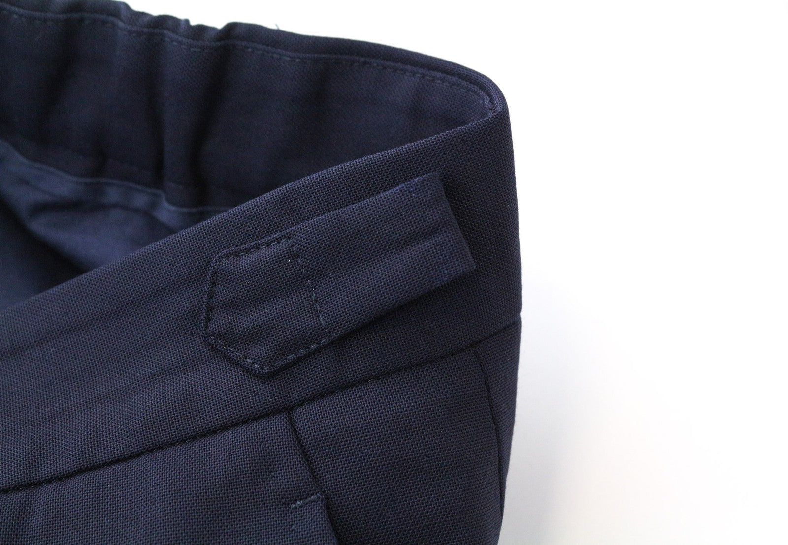 SUITSUPPLY Soho Traveller Men's Pants UK44R Wool Blue Lined Side Adjusters