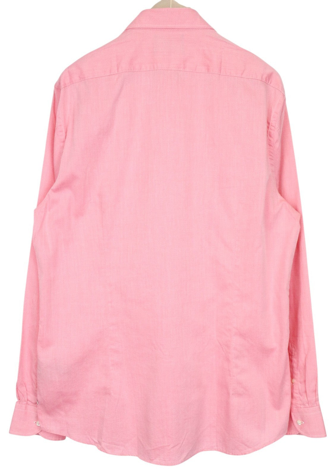 SCOTCH & SODA Men's Shirt 2XL Pink Slim Cotton Melange Pattern Long Sleeve Top