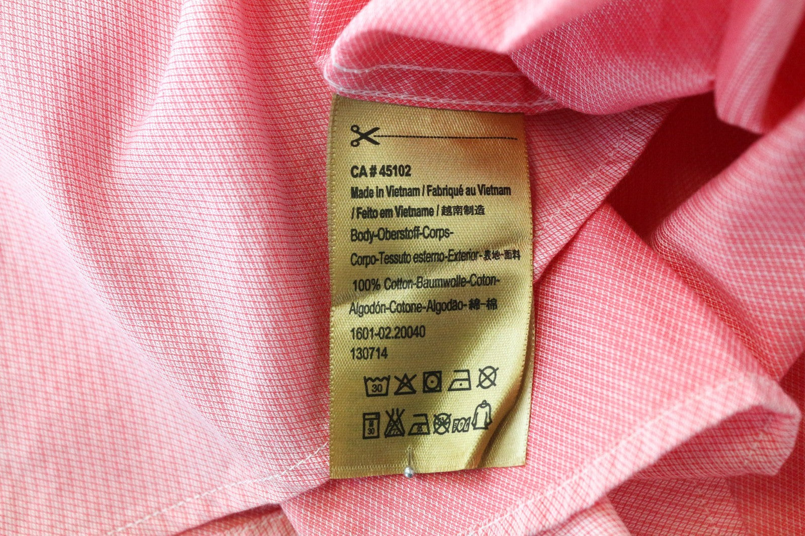 SCOTCH & SODA Men's Shirt 2XL Pink Slim Cotton Melange Pattern Long Sleeve Top