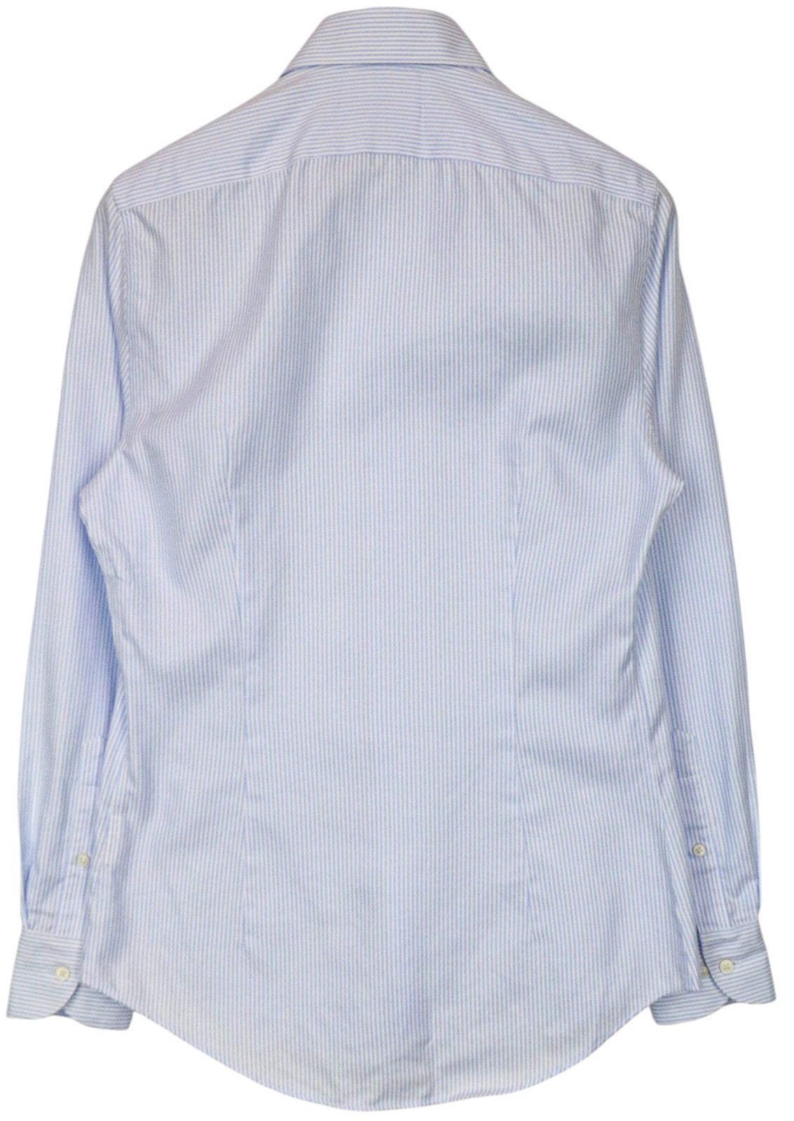 SUITSUPPLY Men's Formal Shirt 37/14.5 Extra Slim Blue Pure Cotton Striped