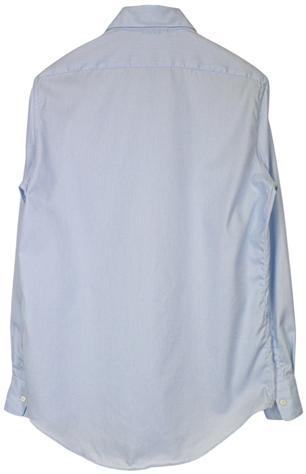 SUITSUPPLY Men's Formal Shirt 40/15.75 Slim Blue Pure Cotton Twill Cutaway