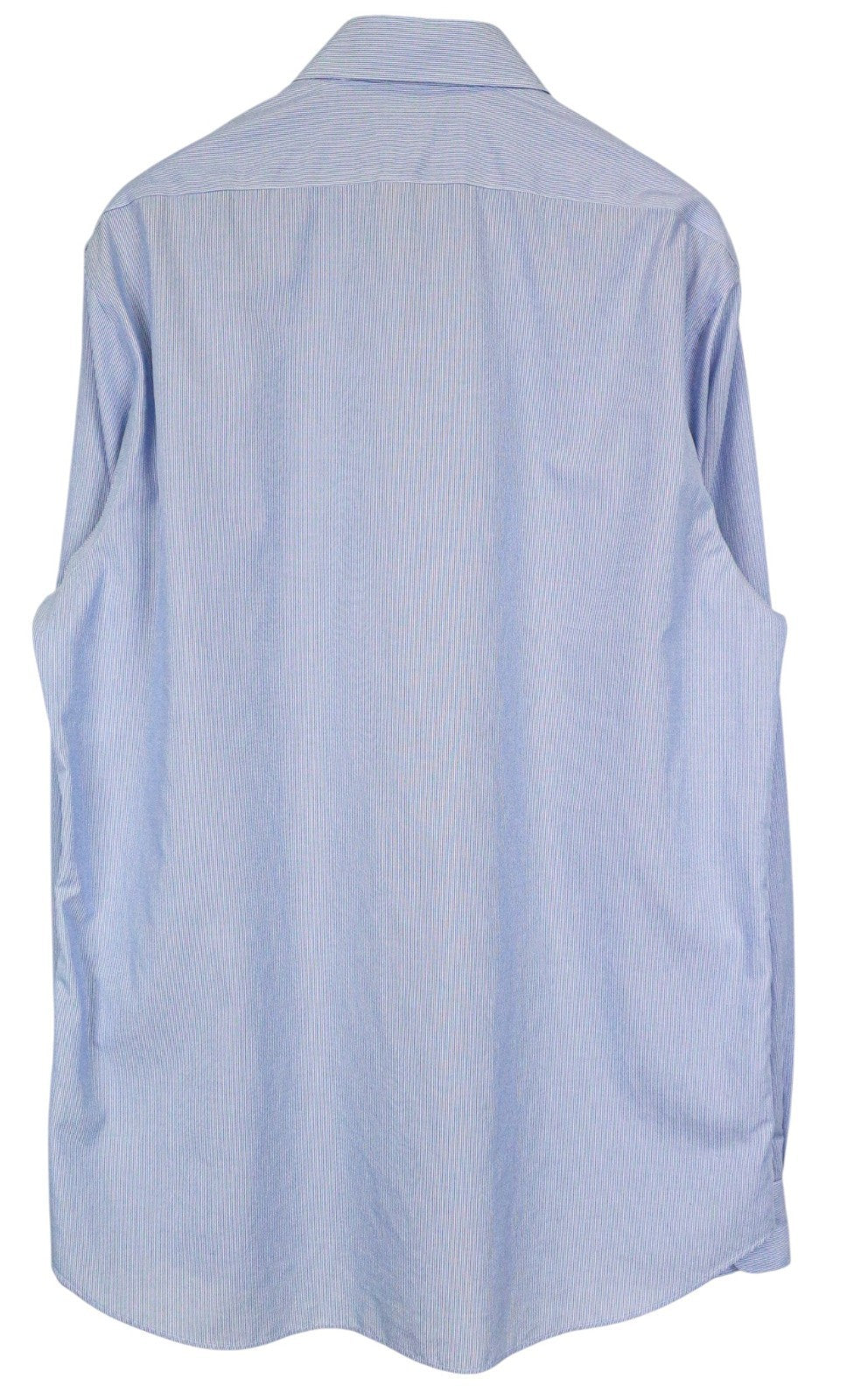 SUITSUPPLY Men's Formal Shirt 46-7/18L Extra Slim Blue Pure Stripe Cutaway