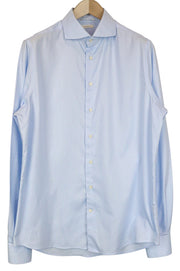 SUITSUPPLY Men's Formal Shirt 41L/16L Slim Blue Pure Cotton Cutaway Collar