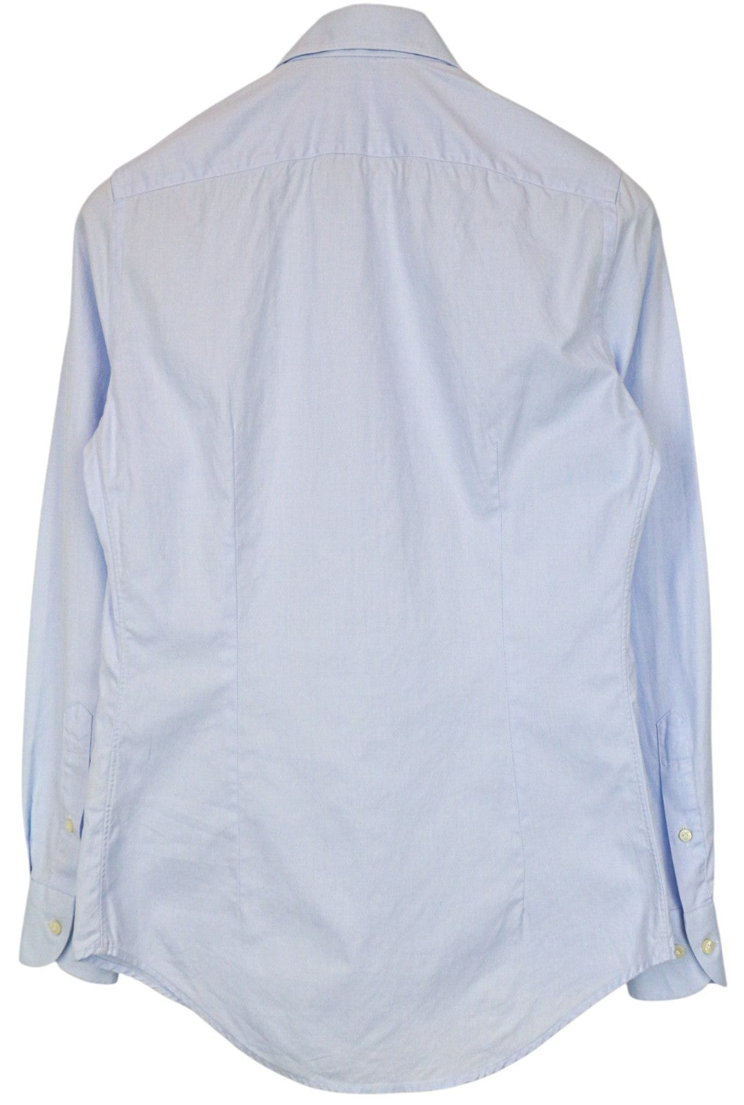 SUITSUPPLY Men's Formal Shirt 35/13.5 Slim Blue Pure Cotton Cutaway Collar