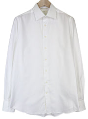 SUITSUPPLY Traveller Men's Formal Shirt 40/15.75 Slim White Pure Button-Up
