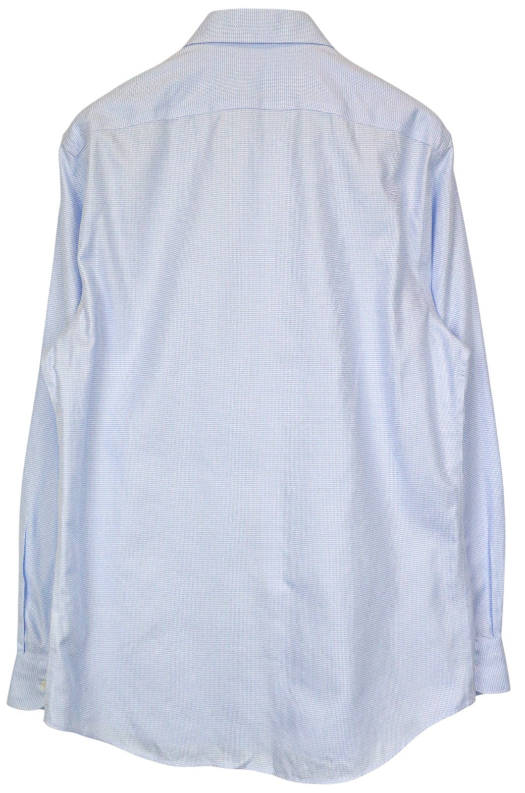 SUITSUPPLY Traveller Men's Formal Shirt 41/16 Slim Blue Cotton Patterned