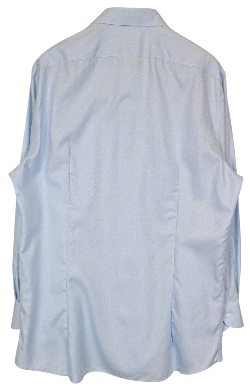 SUITSUPPLY Traveller Men's Formal Shirt 45/17.75 Slim Blue Cotton Long Sleeve