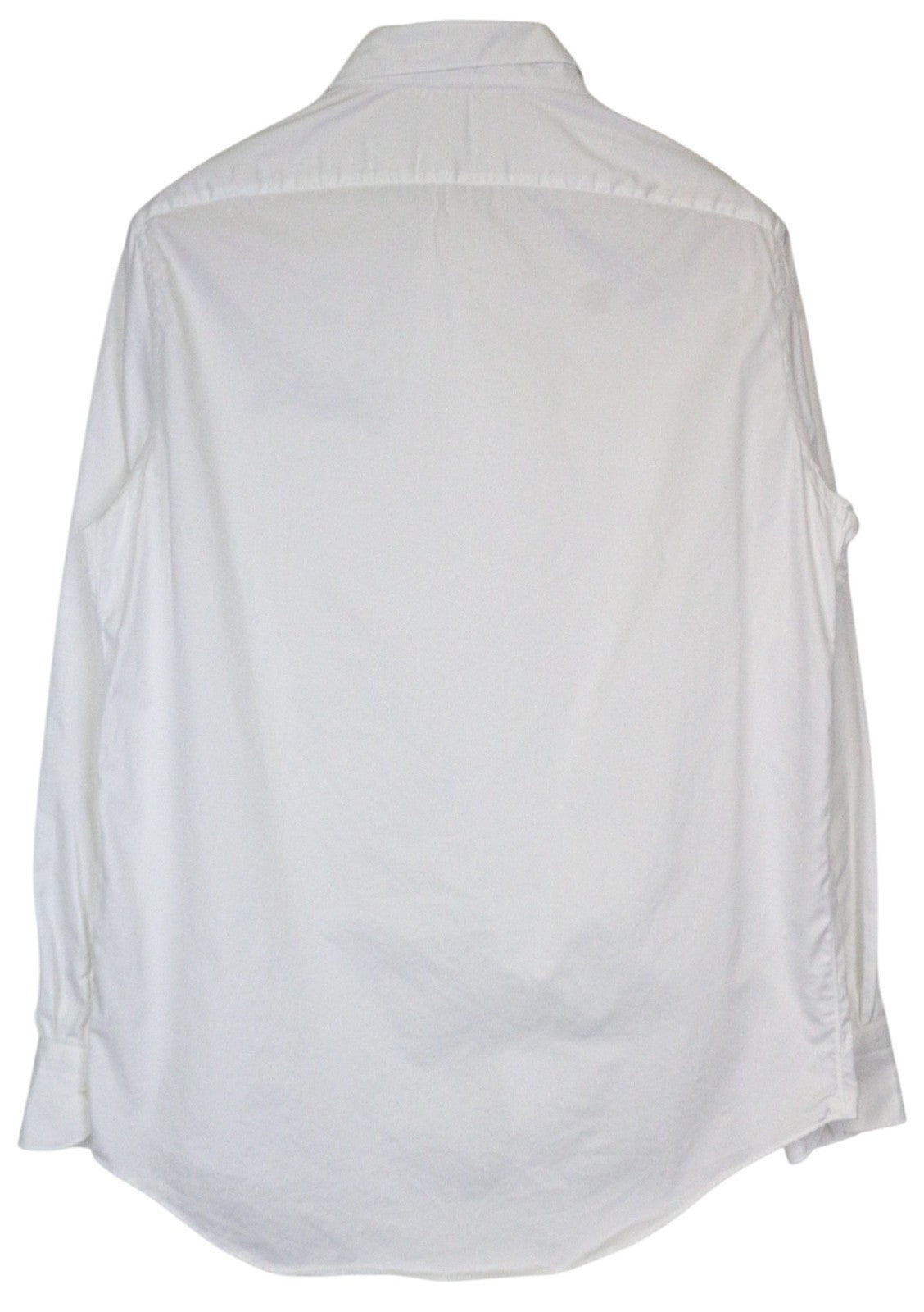 SUITSUPPLY Men's Formal Shirt ~M Slim White Cotton Button-Up Twill Classic