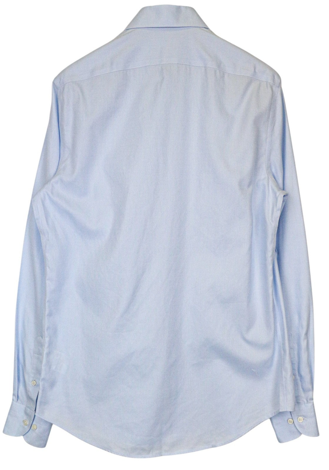 SUITSUPPLY Men's Formal Shirt 39L/15.5L Slim Blue Cotton Cutaway Collar