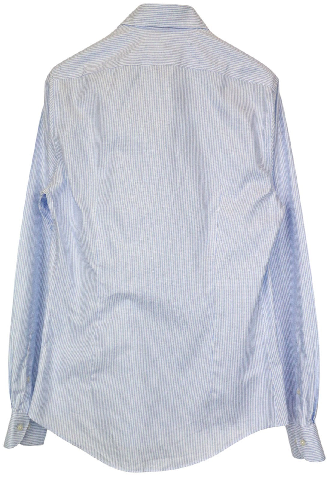 SUITSUPPLY Men's Formal Shirt 39L/15.5L Extra Slim Blue Cotton Stripe Classic